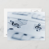 Treble Clef 2 Briefkaart (Voorkant / Achterkant)