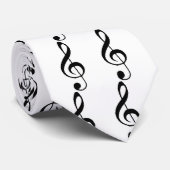 treble-clef-2, treble-clef-2, treble-clef-2, tr... stropdas (Opgerold)