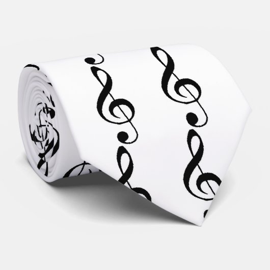 treble-clef-2, treble-clef-2, treble-clef-2, tr... stropdas (Opgerold)