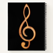 Treble Clef aanpassen Pas Muziek aan Notitieboek (Achterkant)