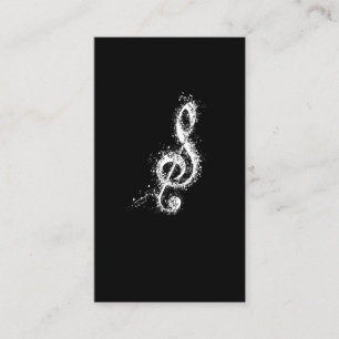 Treble Clef Art Musical Notes Musician Orchestra Visitekaartje