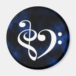 Treble Clef Bass Clef Heart Bug Milky Way Magneet