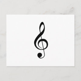Treble Clef-Briefkaart Briefkaart