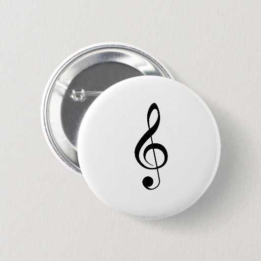 Treble Clef Button (Voorkant /achterkant)
