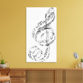 Treble Clef Canvas Afdruk (Insitu (Woonkamer))