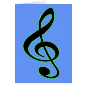 Treble Clef Card