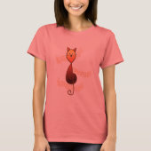 Treble Clef Cat T-shirt (Voorkant)