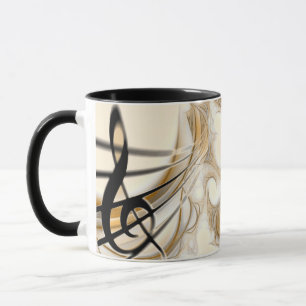 Treble Clef Composition Gold Musician Mok