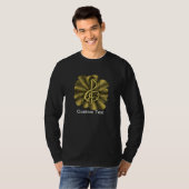 Treble Clef Doodle Gold T-shirt (Voorkant volledig)