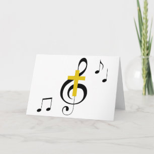 Treble Clef en Cross Kaart