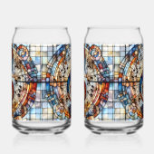 Treble Clef en notities Blikvorm Glas (Links)