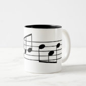Treble Clef Fab Dad Coffee Mok Muzieknoten (Voorkant rechts)