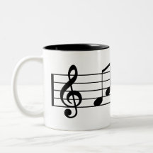 Treble Clef Fab Dad Coffee Mok Muzieknoten