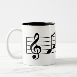 Treble Clef Fab Dad Coffee Mok Muzieknoten