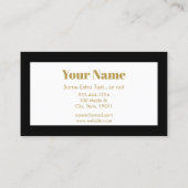 Treble Clef Gold Filigree - Colorful Music Visitekaartje (Achterkant)