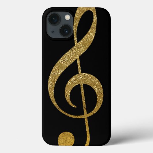 treble clef - golden musical note Case-Mate iPhone case (Achterkant)