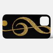 treble clef - golden musical note Case-Mate iPhone case (Achterkant (horizontaal))