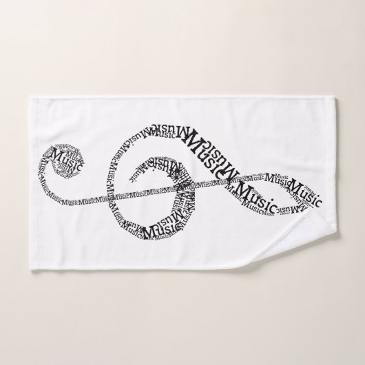 Treble Clef Handdoek (Handdoek)