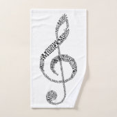 Treble Clef Handdoek (Handdoek)