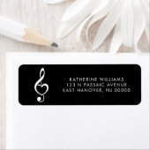 Treble Clef Heart Etiket (Insitu)