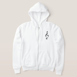 Treble Clef Heart Music Note Hoodie