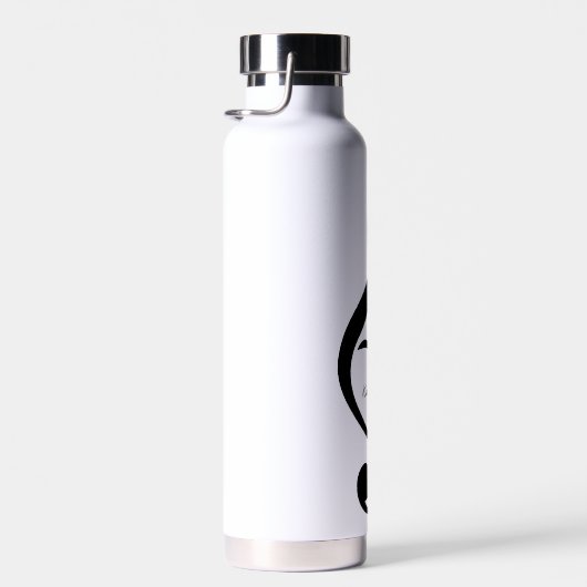 Treble Clef Heart Music Note Persoonlijk Waterfles (Rechts)