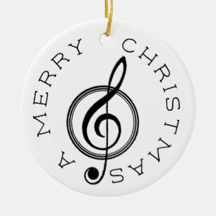  Treble Clef Merry kerstversiering Keramisch Ornament