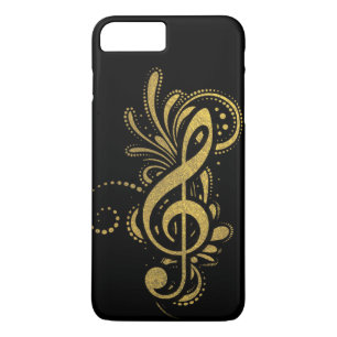 Treble Clef met Decorative Gold Ornament Case-Mate iPhone Case