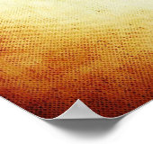 Treble Clef met Piano Keys Poster (Hoek)