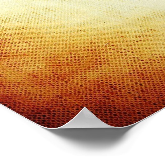 Treble Clef met Piano Keys Poster (Hoek)