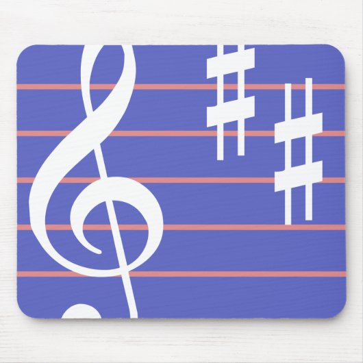 Treble Clef-Muismat Muismat (Voorkant)