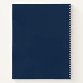 Treble Clef Music Business Navy Blue Classic Notitieboek (Achterkant)