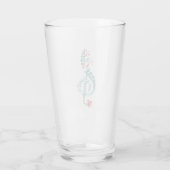 Treble Clef Music Gift Musician Teacher Band Glas (Achterkant)