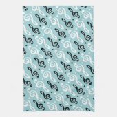 Treble Clef Music Gift Musician Teacher Band Theedoek (Verticaal)