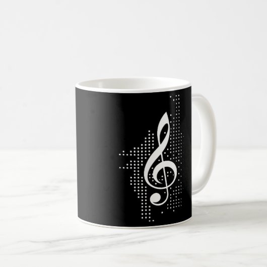Treble Clef Music Koffiemok (Voorkant rechts)