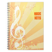 Treble Clef Music-laptop Notitieboek (Voorkant)