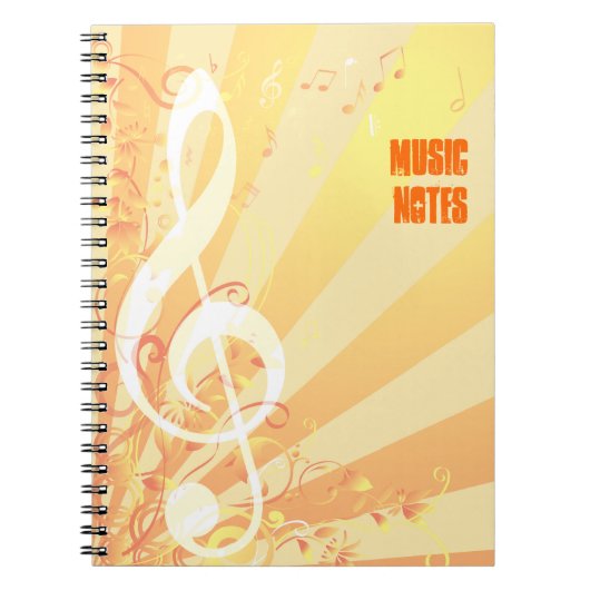 Treble Clef Music-laptop Notitieboek (Voorkant)