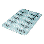 Treble Clef Music Lover Orchestra Musician Gift Badmat (Gekanteld)