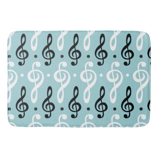 Treble Clef Music Lover Orchestra Musician Gift Badmat (Voorkant)