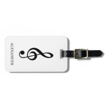 Treble Clef Music Note Black en White Name