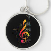 Treble Clef Music Sleutelhanger (Voorkant)