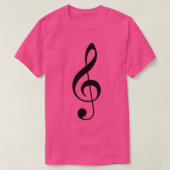 Treble Clef Music T-shirt (Design voorkant)