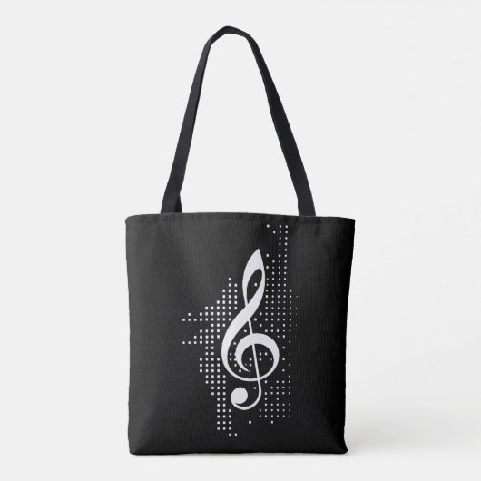 Treble Clef Music Tote Bag (Achterkant)