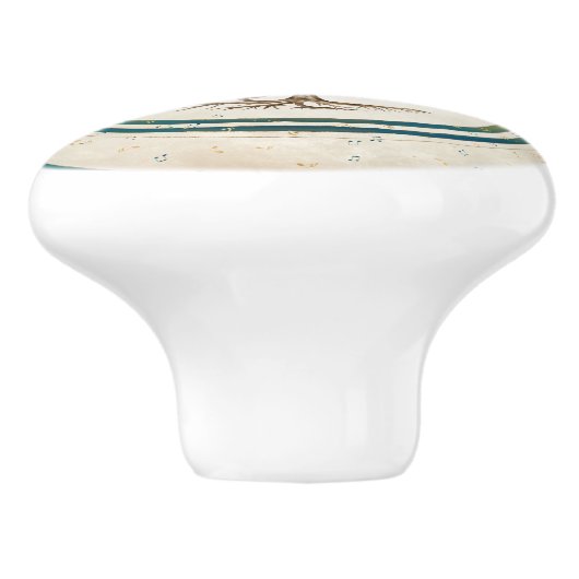 Treble Clef Music Tree Keramische Knop (Zijkant)