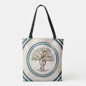 Treble Clef Music Tree Tote Bag (Achterkant)