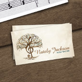 Treble Clef Music Tree Visitekaartje