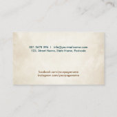 Treble Clef Music Tree Visitekaartje (Achterkant)