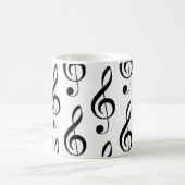 Treble Clef Musical Music Lover Singer Piano Mok (Center)