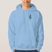 Treble Clef Musical Note Hoodie (Voorkant)