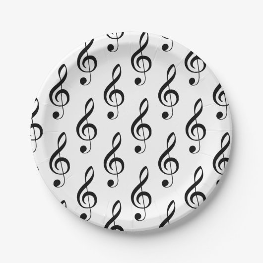 Treble Clef Musical Paper Bord (Voorkant)
